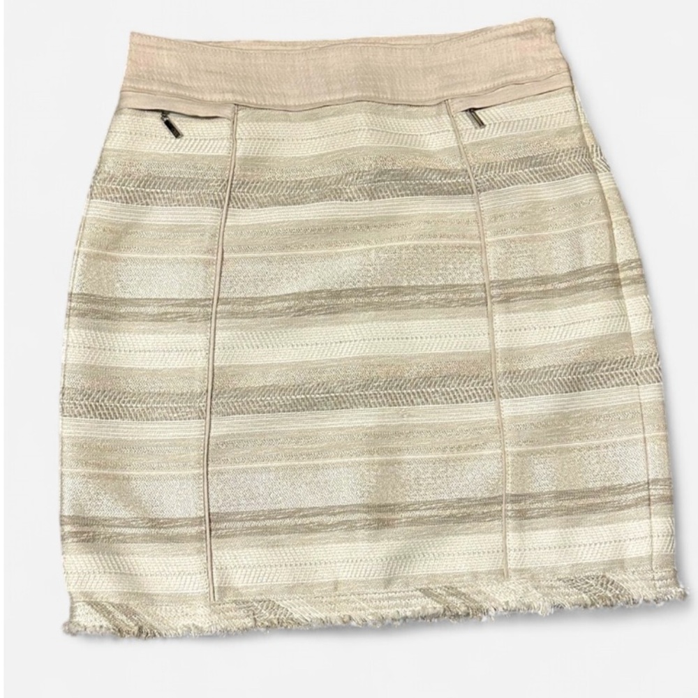 White House Black Market nude Casual Pencil Skirt 0